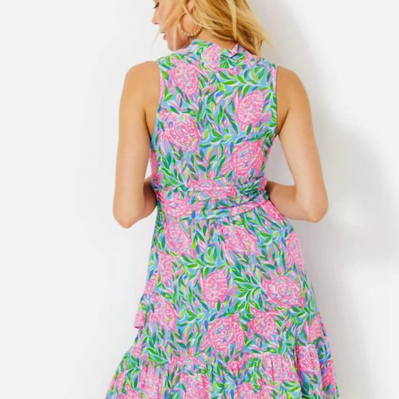 🐢 Lilly Pulitzer Rare Annalise V-neck Dress 🐢 - Picture 2 of 4